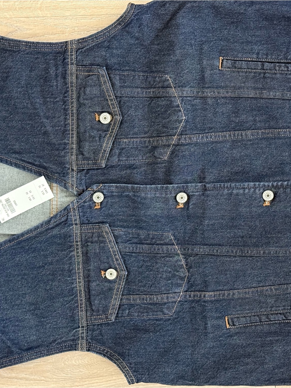 Abercrombie & Fitch Dark Blue Denim Vest